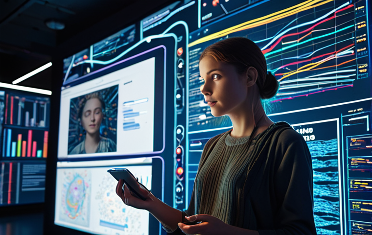 **
"A person looking inspired, surrounded by glowing digital interfaces displaying data streams and creative writing prompts. The scene blends technology and artistic expression, hinting at AI-assisted storytelling in a modern, vibrant setting. Include elements representing popular AI writing tools."
**